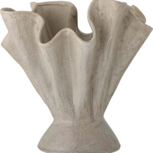 Béžová ručně vyrobená váza z kameniny Plier – Bloomingville. Nejlepší vtipy na světě na každý den.
