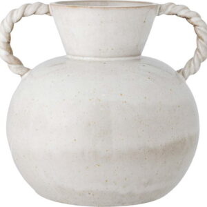 Bílá ručně vyrobená váza z kameniny Semira – Bloomingville. Nejlepší vtipy na světě na každý den.