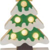 Bílo-zelená světelná dekorace s vánočním motivem Freddy – Star Trading. Nejlepší vtipy na světě na každý den.