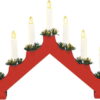 Červená světelná dekorace s vánočním motivem Ola – Markslöjd. Nejlepší vtipy na světě na každý den.