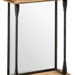 Nástěnné zrcadlo s dřevěným rámem 50x70 cm Tribeca – Premier Housewares. Nejlepší vtipy na světě na každý den.
