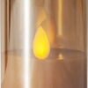 Oranžová LED vosková svíčka ve skle Star Trading M-Twinkle
