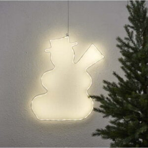 Závěsná svítící LED dekorace Star Trading Lumiwall Snowman
