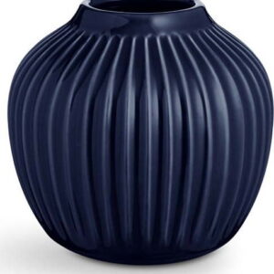 Tmavě modrá kameninová váza Kähler Design Hammershoi